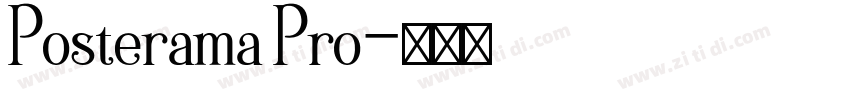Posterama Pro字体转换